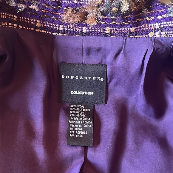 DONCASTER COLLECTION Wool blend Tweed Jacket - Picture 10 of 12